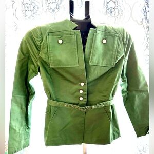 Elegant Olive Utility Jacket for Women
